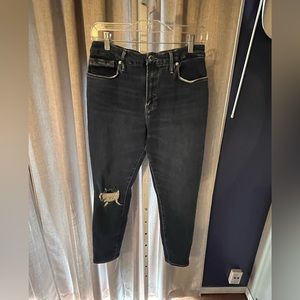Good American Good Legs Mid Rise Skinny Stretch Blue Jeans Size 8/29
